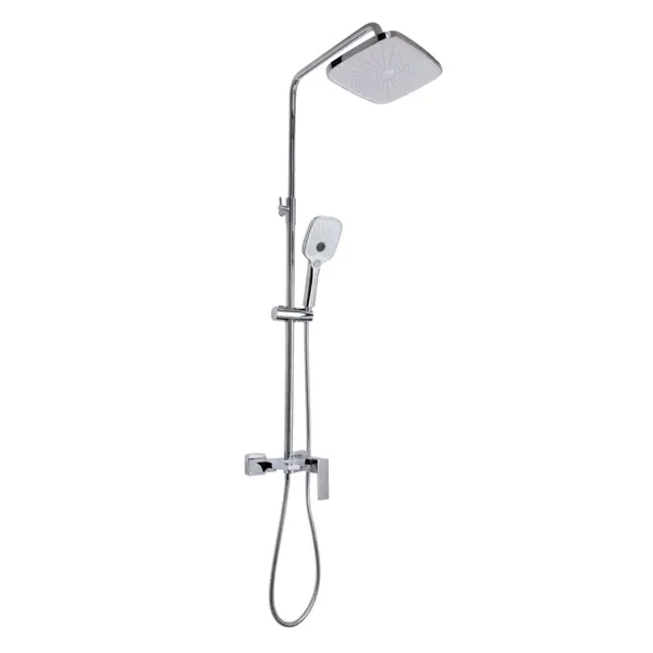 Душова система універсальна Gemini на три споживача з виливом QTGEM111CRW45687 Chrome White Qtap 45687 SD00051811