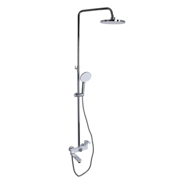 Душова система універсальна Jay на три споживача з виливом QTJAY111CRW45555 Chrome White Qtap 45555 SD00051679 