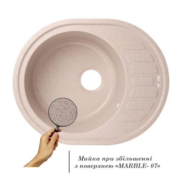 Мийка для кухні (MAR-07) 620х500/200 Lidz 33671