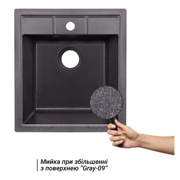 Мийка для кухні (GRF-13) 460х515/200 Lidz 36321