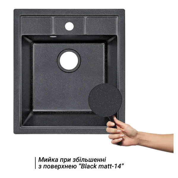Мийка для кухні (BLM-14) 460х515/200 Lidz 36322