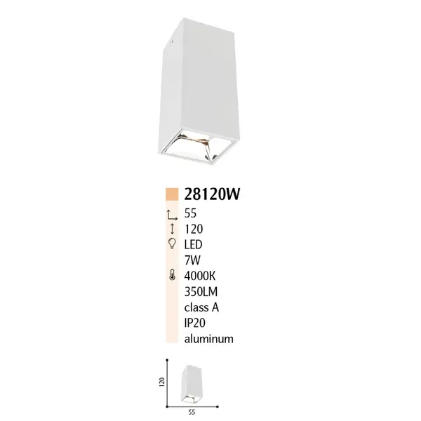 Накладний тубус 28120W
