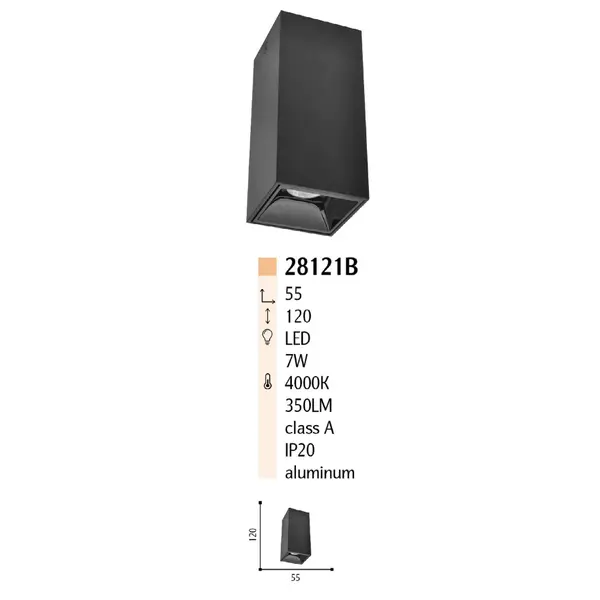 Накладний тубус 28121В
